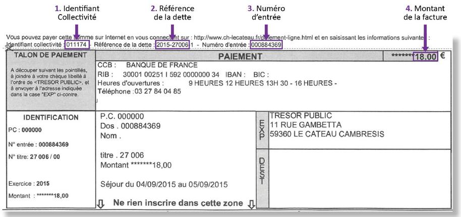 Talon paiement en ligne