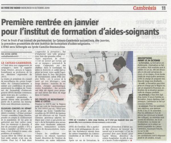 2019-10-09 VDN Article ouverture IFAS