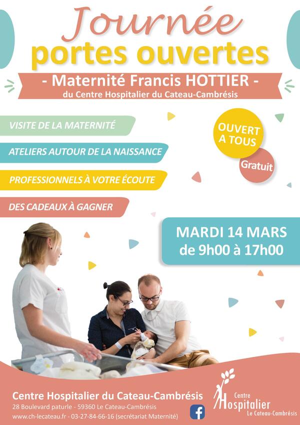 2023-03-14 Affiche JPO Maternite avec photo agent