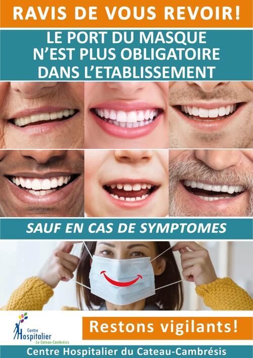 Affiche fin porte du masque