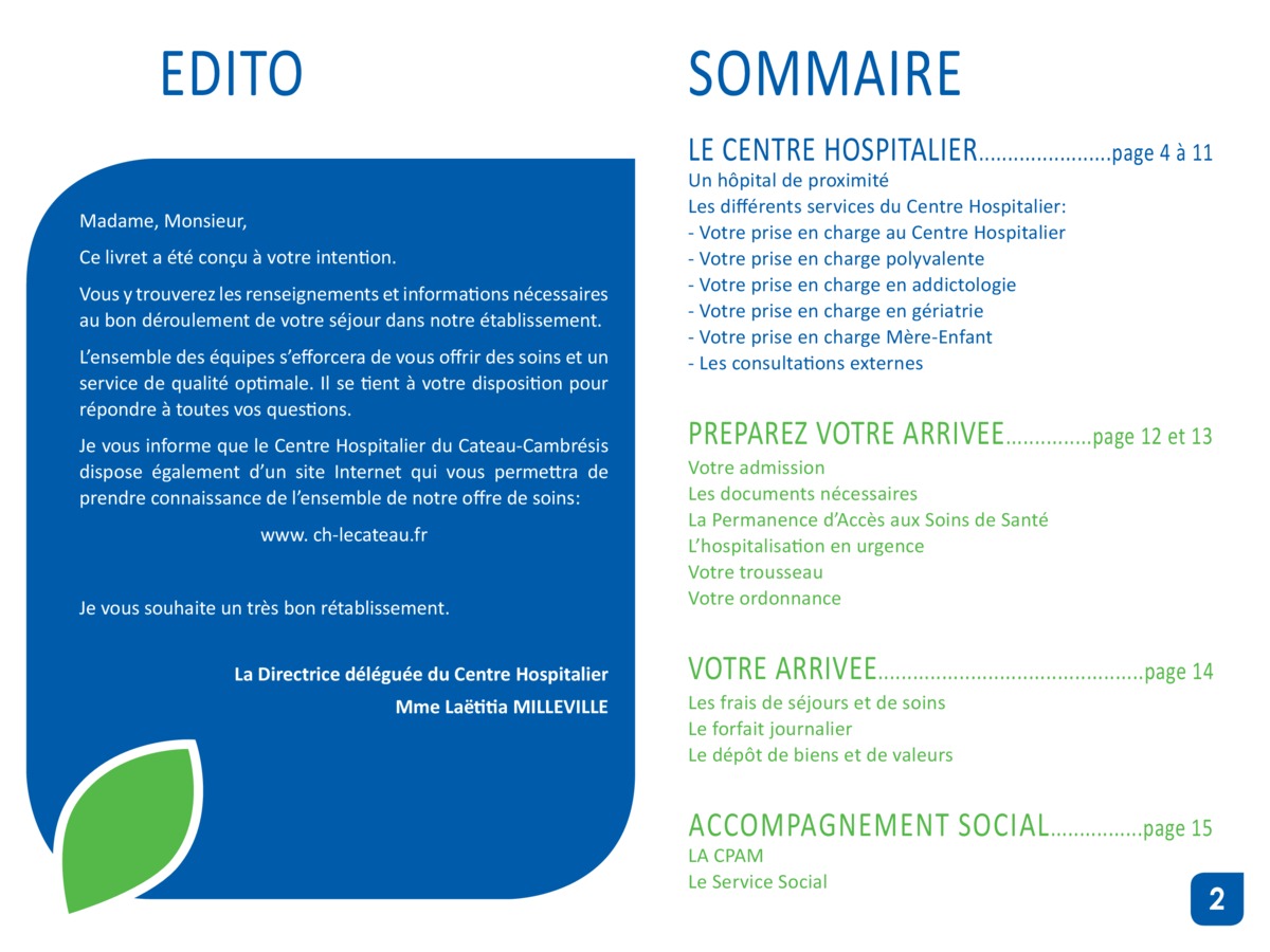 Livret d'accueil